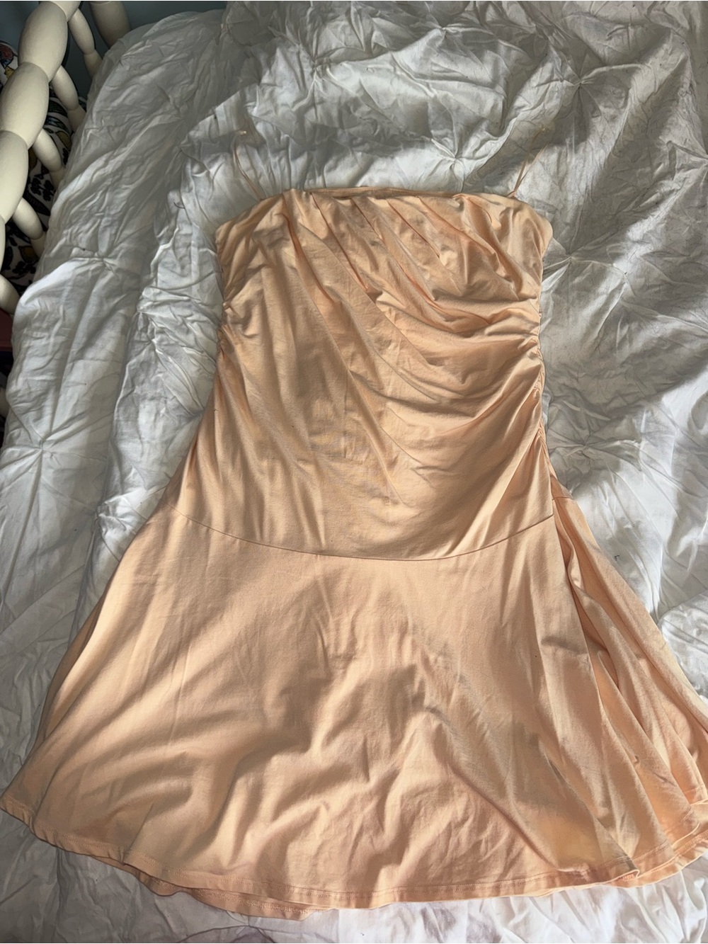 Abercrombie & Fitch Strapless Peach Dress